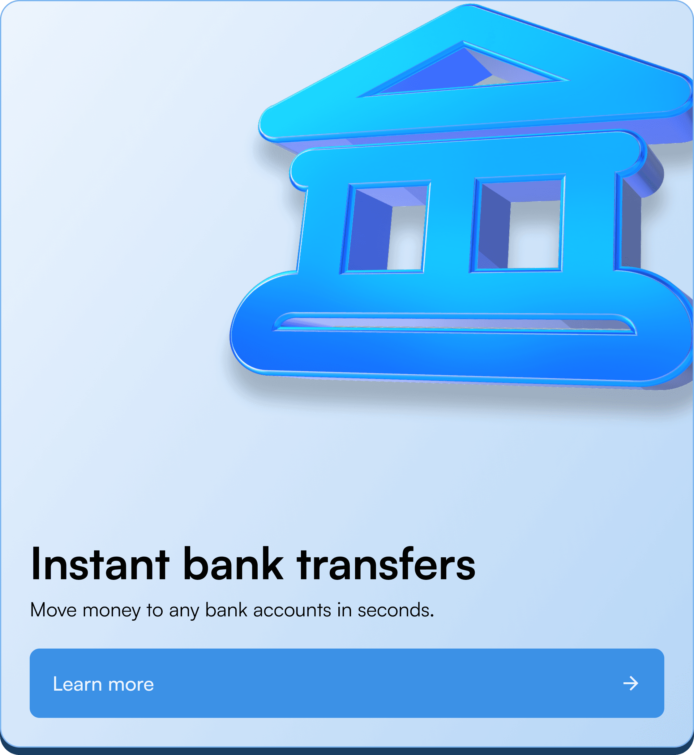 Instant bank transfers