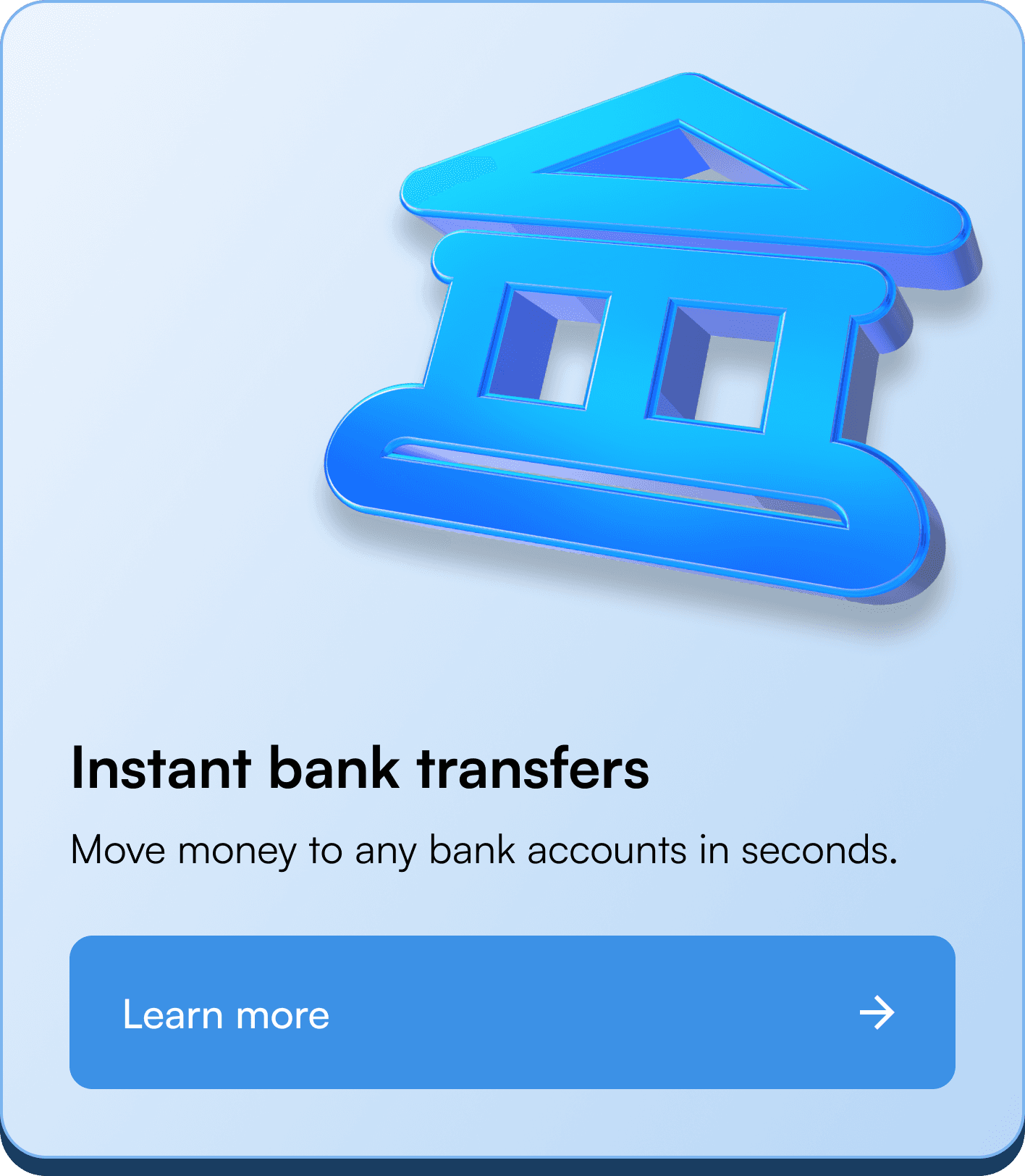 Instant bank transfers