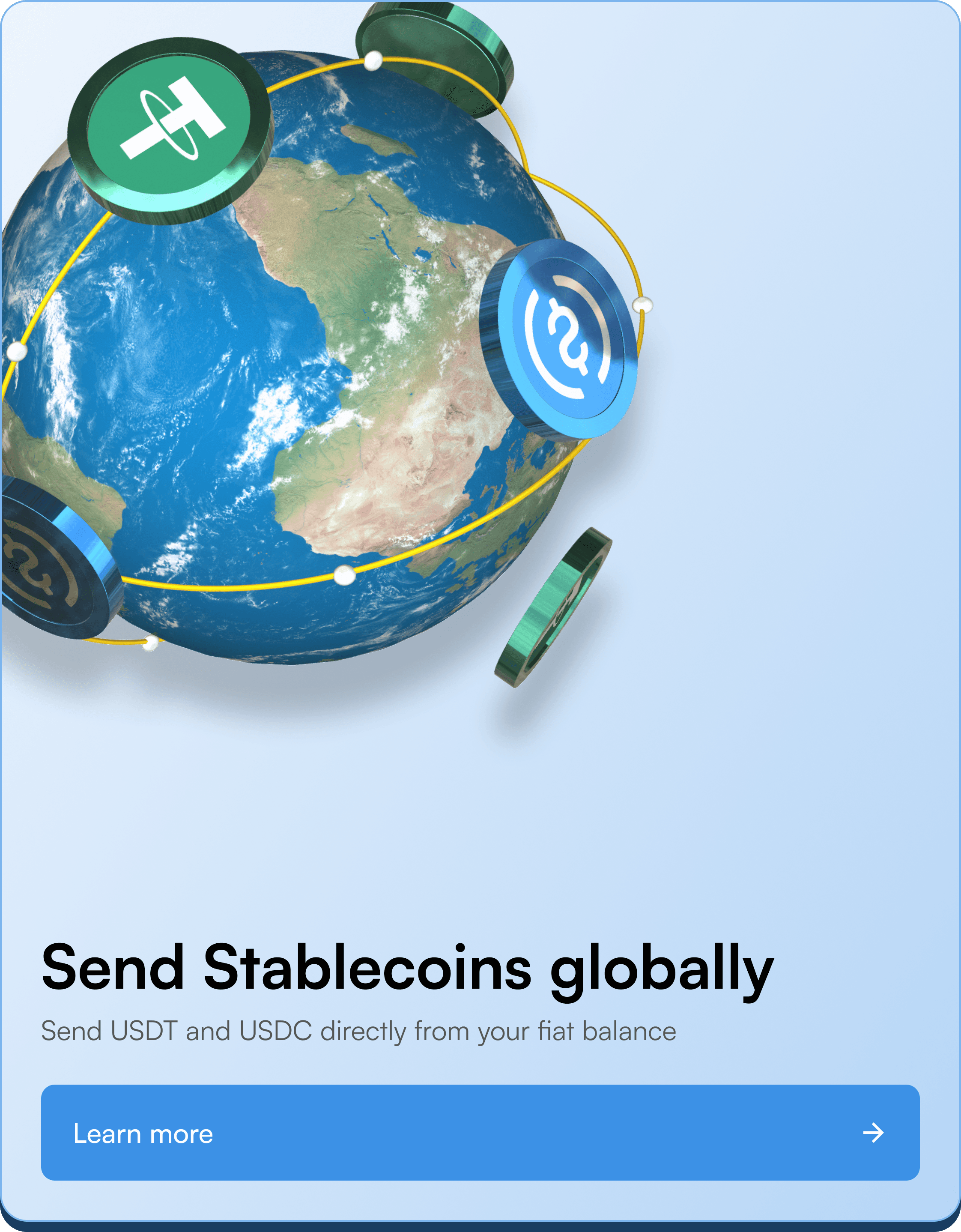 Send Stablecoins globally