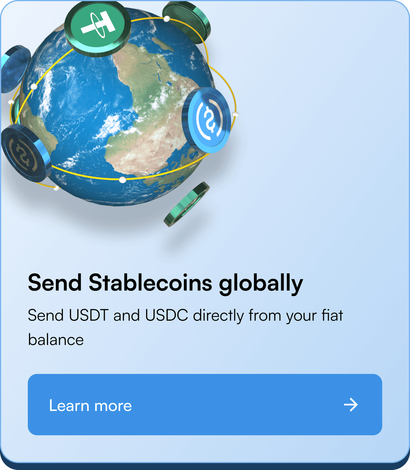 Send Stablecoins globally